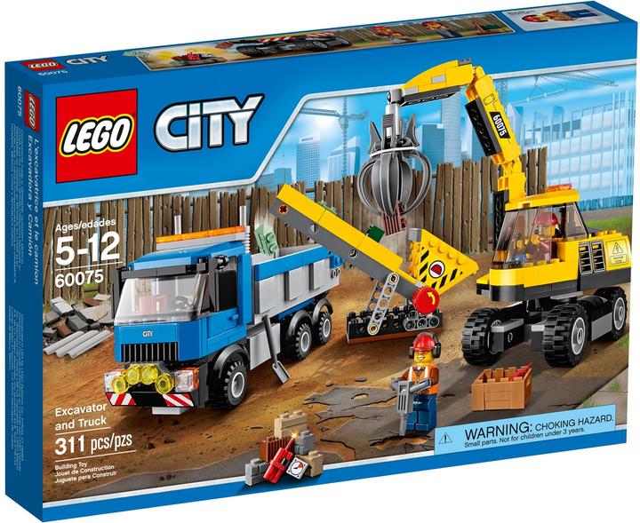 Immagine prodotto LEGO Scavatore e camion (60075, LEGO City)