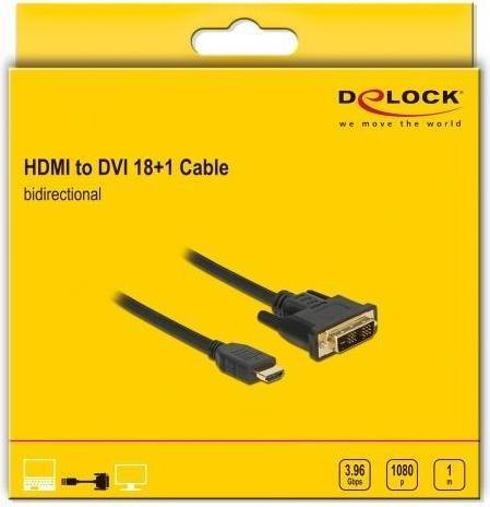 Produktbild Delock HDMI (Typ A) — DVI (1 m, DVI, HDMI)