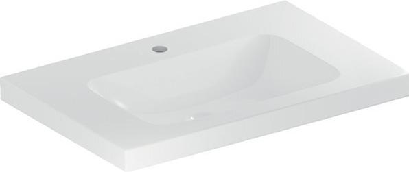 Actual product image Geberit iCon Light washbasin, 75 cm x 48 cm, with tap hole, without overflow,501839 (239 mm, 750 mm)