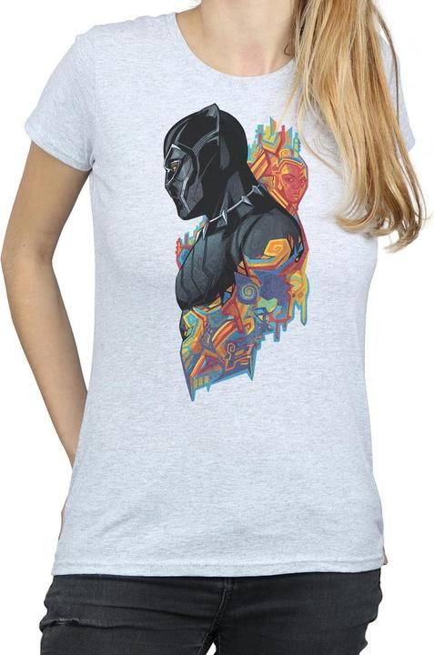 Produktbild Schwarzer Panther Profil TShirt aus Baumwolle (XL)