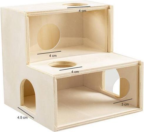 Immagine prodotto Duvoplus Casetta per arrampicata in legno, 15x15x15cm