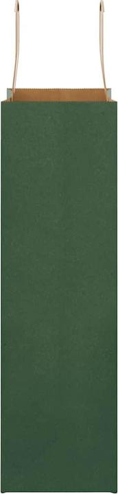 Immagine prodotto VidaXL Sacchetti di carta kraft 50 pezzi con maniglia verde 21x11x36 cm (Borsa da regalo, 50 x)