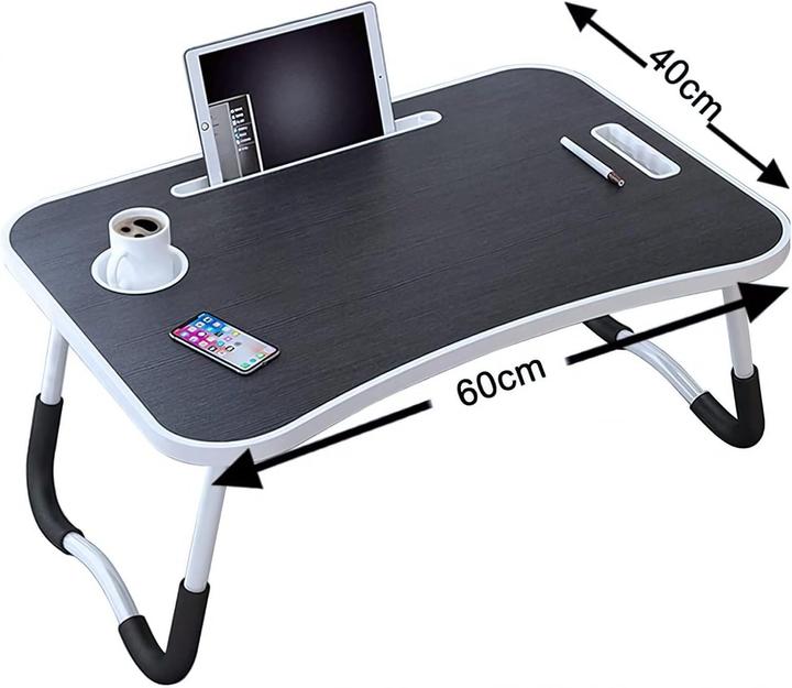 Actual product image PrimoLiving Klappbarer Laptoptisch mit Tassenhalterung