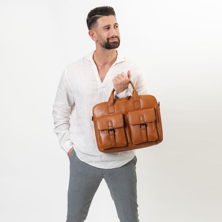 Image du produit Farmhood Memphis Porte-documents en cuir 39 cm Compartiment pour ordinateur portable (15.40")