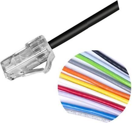 Actual product image Commscope Patch cable kat 6 U/UTP, Mino6 slim 3,84 m i diameter, laengde: 6 m, farve: hvid med LSZH ka (6 m)