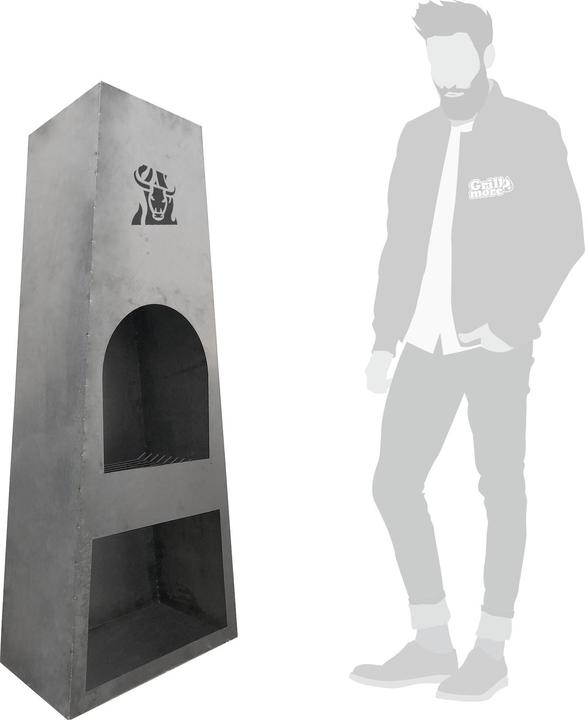 Actual product image Mayer Barbecue HEIZA Garden Fireplace MGK-1660, Corten Steel