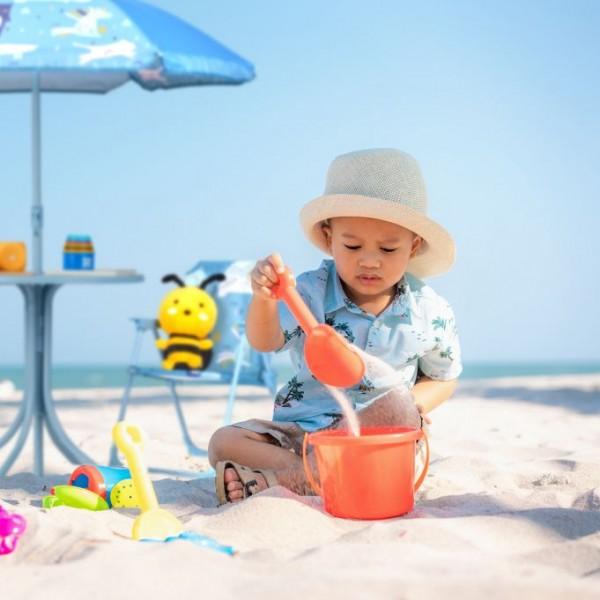 Image du produit Relaxdays Ensemble de meubles pour enfants, chaises pliantes et table