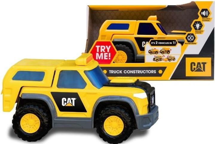 Dromader CatToysOfficial Construction Truck Constructors Toy Wheel Loader Lights & Sounds Easily Transforms M