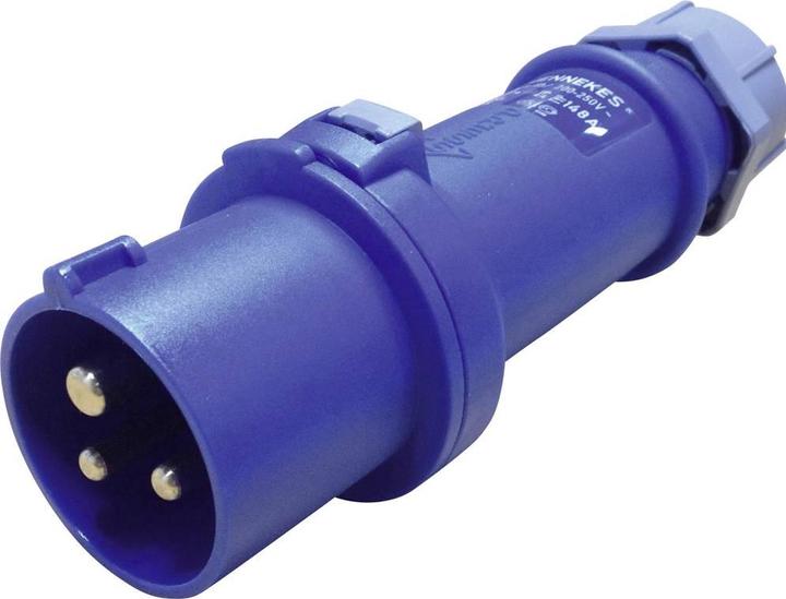 Actual product image Mennekes Plug,ProTop,230V,16A,2P+E,blue