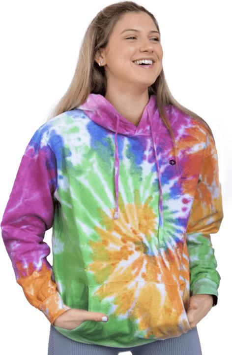 Produktbild Colortone Kvinnor Rainbow Hoodie Kapuzenpullover BatikOptik (S)
