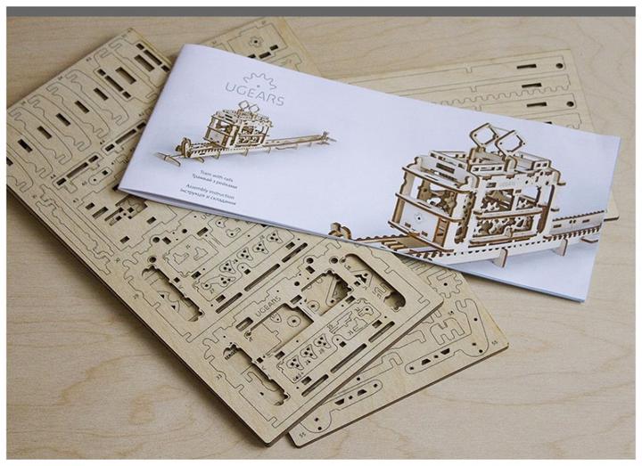 Actual product image Ugears Tram and rails