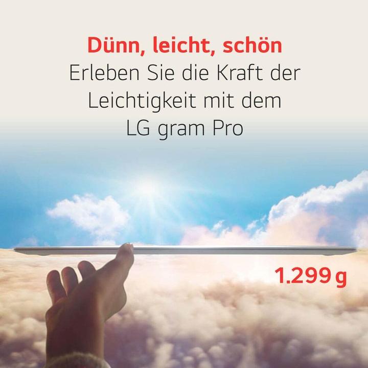 Produktbild LG gram Pro 17 (17", Intel Core Ultra 7 155H, 32 GB, 2000 GB, DE)