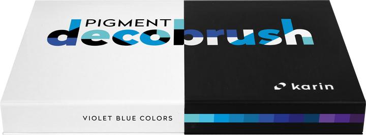 Produktbild Karin PIGMENT DECO BRUSH - Brush Marker (Violett, Hellblau, Blau, 12 x)