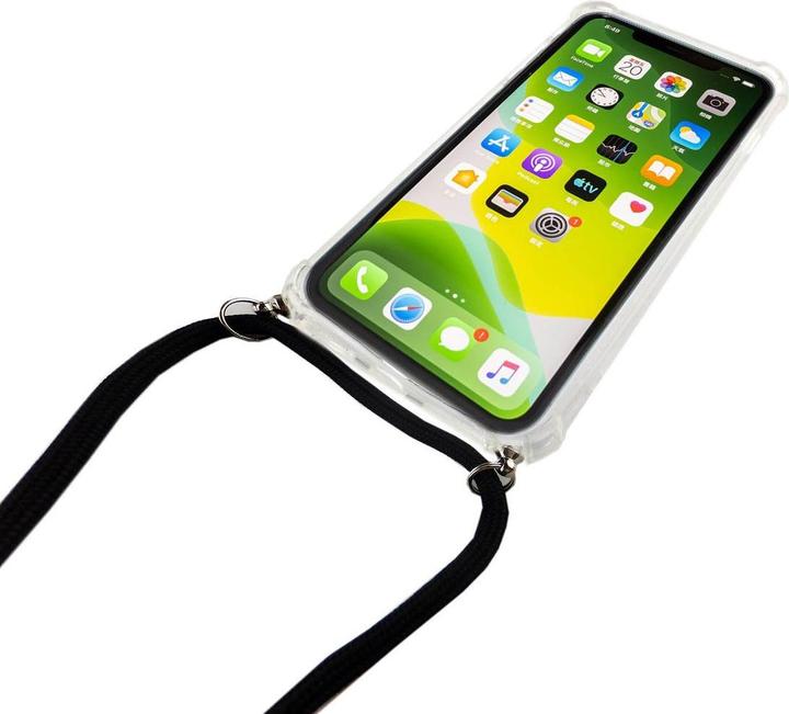 Produktbild König Design Apple iPhone 11 Pro Handykette Hülle mit Band Case zum umhängen Kordel Schwarz