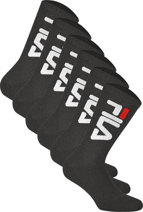 FILA Unisex Tennis Full Terry Socks (6er Pack, 35 - 38)
