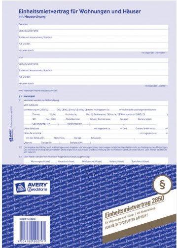 Image du produit Avery Bail unique pour les appartements et les maisons (1 x)