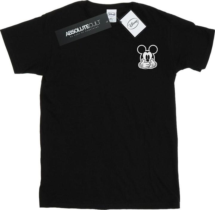 Disney Mickey Mouse Dont Speak Breast Print TShirt (S)