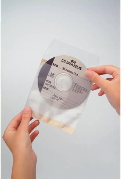 Immagine prodotto Durable Set di maniche per CD/DVD autoadesive (CD)