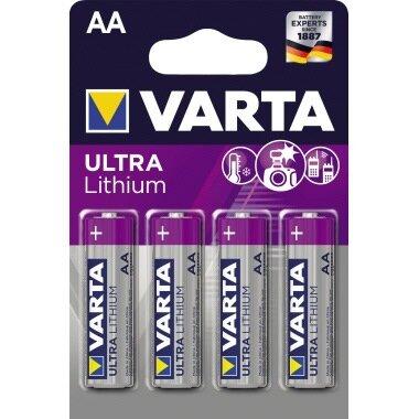 Actual product image Varta ULTRA Lithium (4 pcs., AA, 3000 mAh)