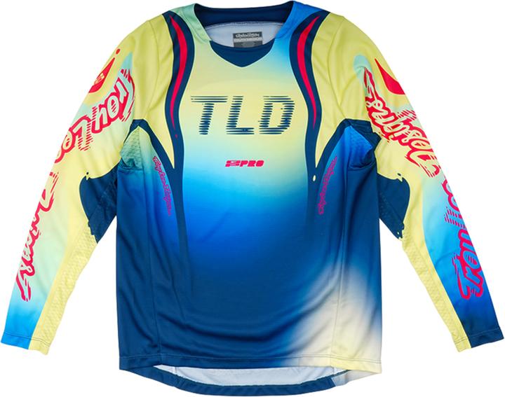 Produktbild Troy Lee Designs GP Pro Jersey, Drip, glo yellow/dark navy, youth S (S)