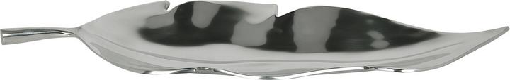 Produktbild Beliani Dekoschale Aluminium silber Blatt 50 cm AMRUS