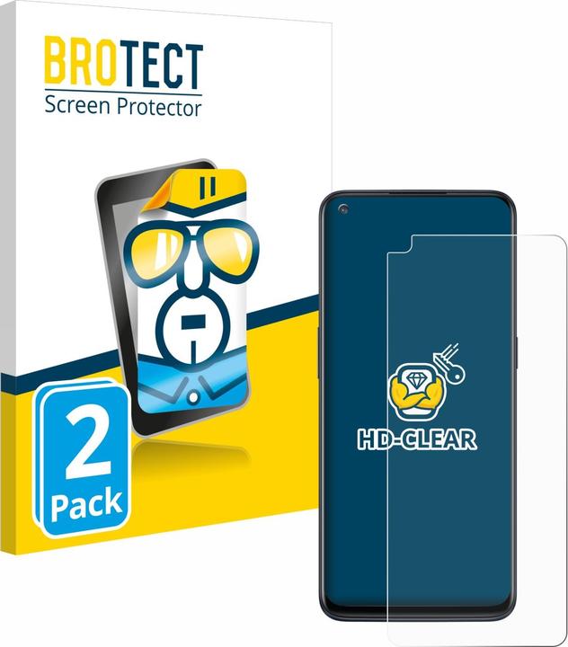 Actual product image BROTECT Screen Protector Clear (2 Piece, OnePlus North N10 5G)