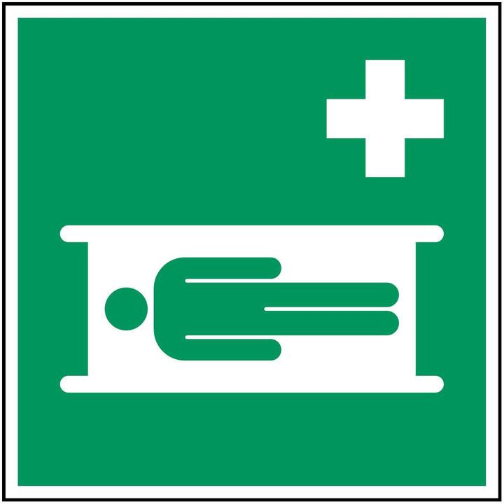Label énergétique Brady Plaque de sécurité ISO - Brancard