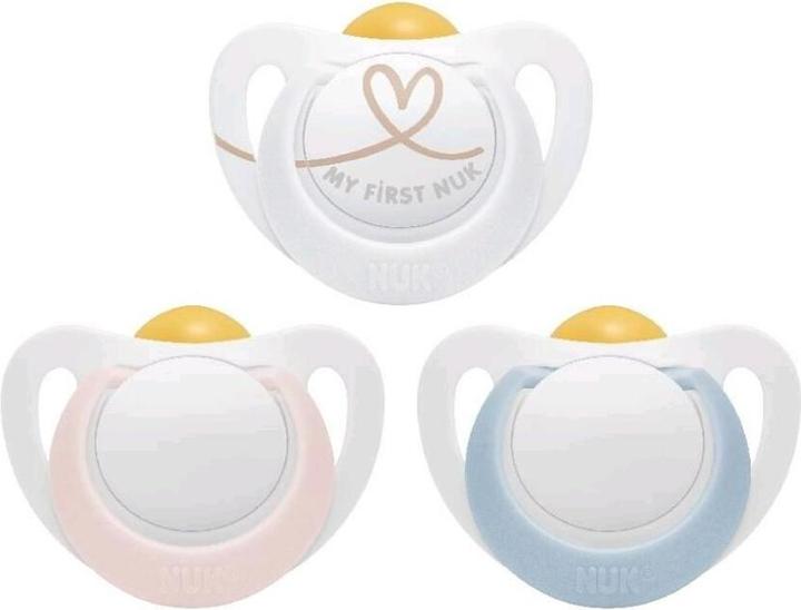 Produktbild NUK Star Latex Baby-Lätzchen 0-6 m rosa