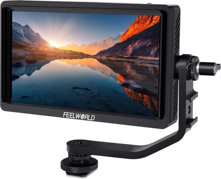 Feelworld FW568S 6 Inch On-camera Monitor FHD IPS 3G-SDI 4K HDMI (6", Full HD)