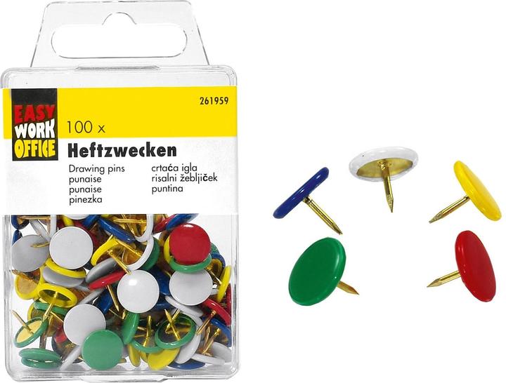 Actual product image Easy Work Staples coloured 100 pieces (12 Piece, 90 mm)