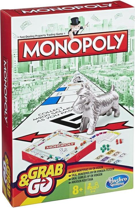 Produktbild Monopoly Gaming Grab & Go Game, Board game, War, 8 yr(s), Family game (Multilingual)