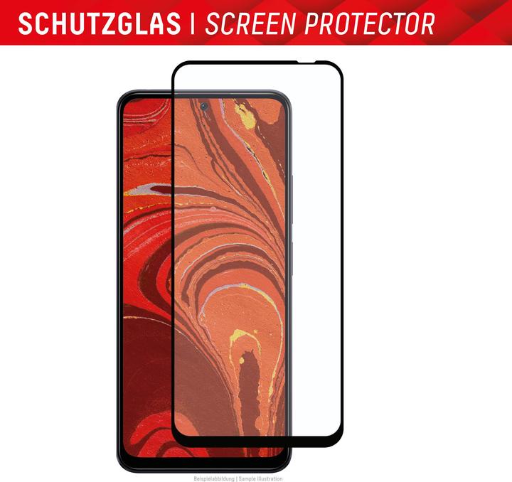 Actual product image Displex Real Glass, Full Cover Panzerglas (1 Piece, Xiaomi Redmi Note 12, Xiaomi Poco X5)