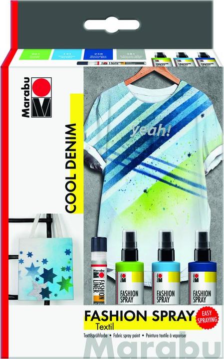 Produktbild Marabu Fashion Spray (Hellgrün, Dunkelblau, Hellblau, 100 ml)