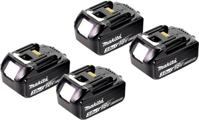 Actual product image Makita Power Source Kit 18V with 4x BL1830B battery 3.0Ah + DC18RD dual charger ( 197720-6 ) + Makpac (18 V)