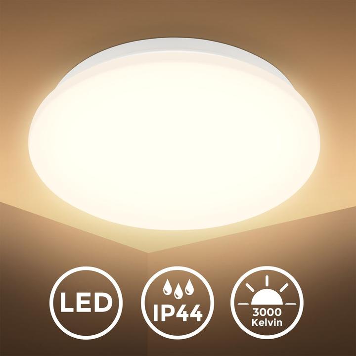 Image du produit B.K.Licht Plafonnier LED,capteur,blanc, LED/12W