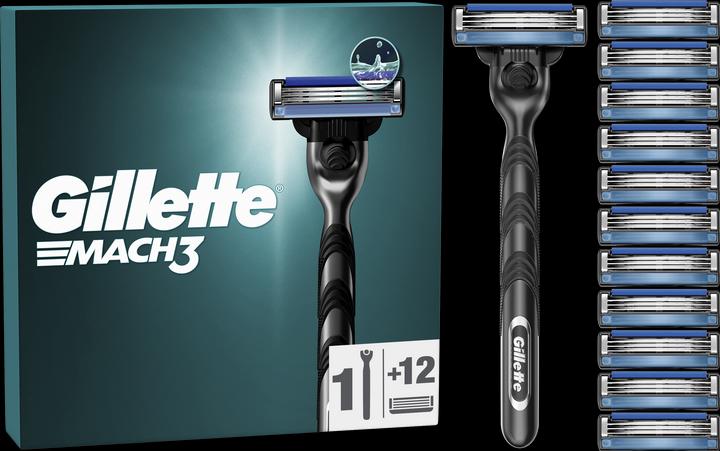 Image du produit Gillette Mach3 Systemklingen 12er + Handstück Ersatzklingen (13 x)