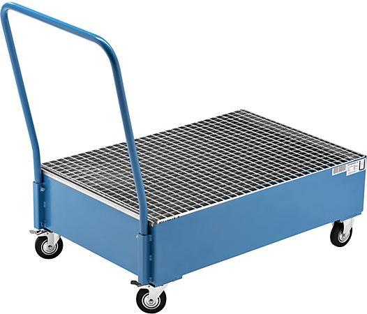 Produktbild eurokraft basic Fahrbare Auffangwanne aus Stahlblech (768 kg)