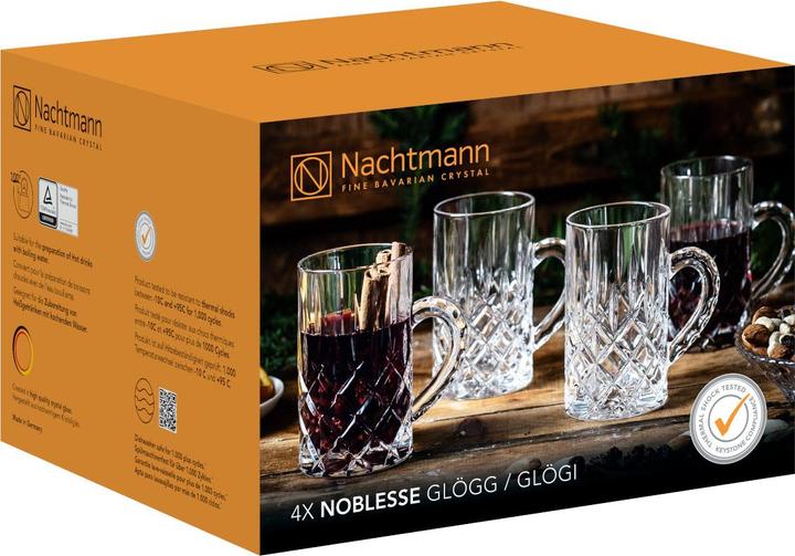 Immagine prodotto Nachtmann Bicchieri da vin brulé Noblesse (25 cl, 4 Occhiali, Bicchieri da vino bianco)