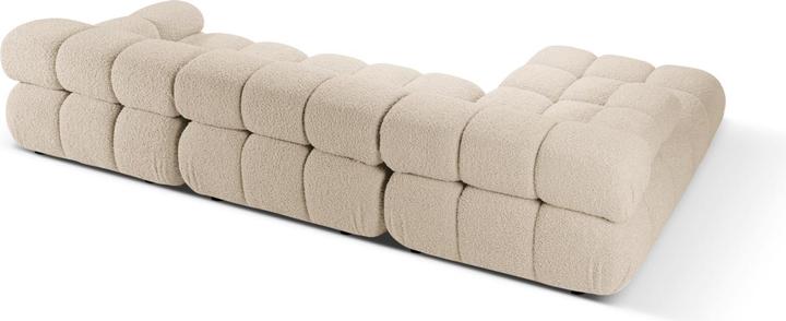 Actual product image Micadoni Velvet Modular Left Corner Sofa, "Bellis", 4 Seats, 282x155x70 Made in Europe (Corner sofa)