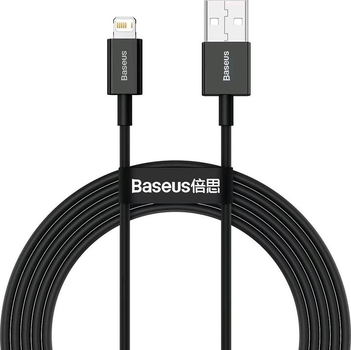 Image du produit Baseus Superior Series Cable USB to iP 2.4A 2m (black) (2 m, USB 2.0)