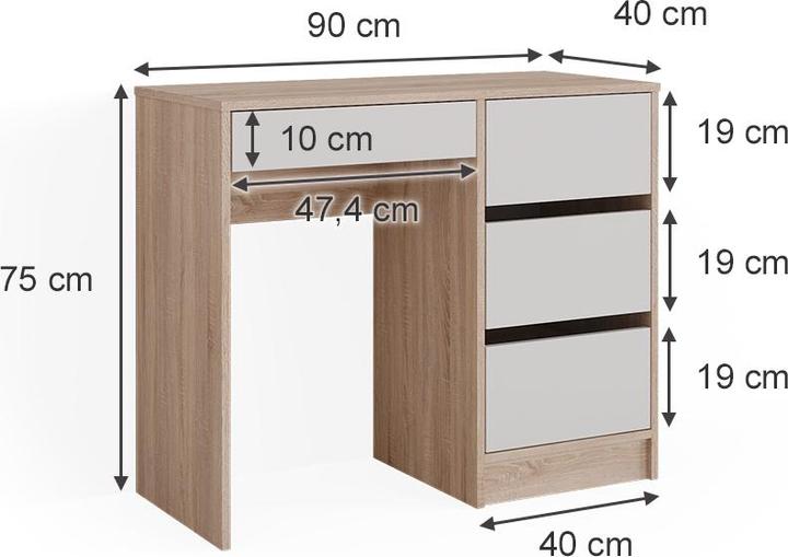 Actual product image Vicco Sherry (90 x 75 x 40 cm)
