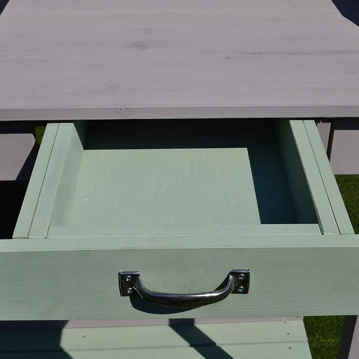 Actual product image Homcom Planting table with drawer and tray