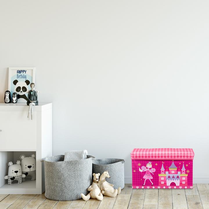 Actual product image Relaxdays Kids' Toy Box Ottoman