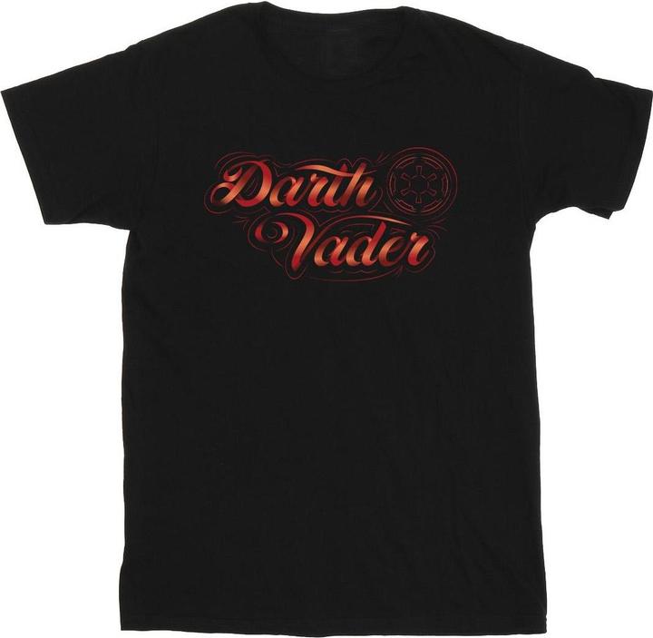 Actual product image Star Wars Mens Obi-Wan Kenobi Darth Vader Ribbon Font T-Shirt (L)