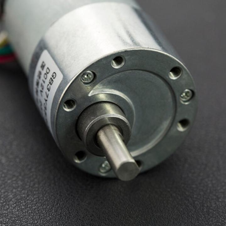 Actual product image DFRobot 12V 251RPM 18Kg*cm DC Gear Motor with Encoder