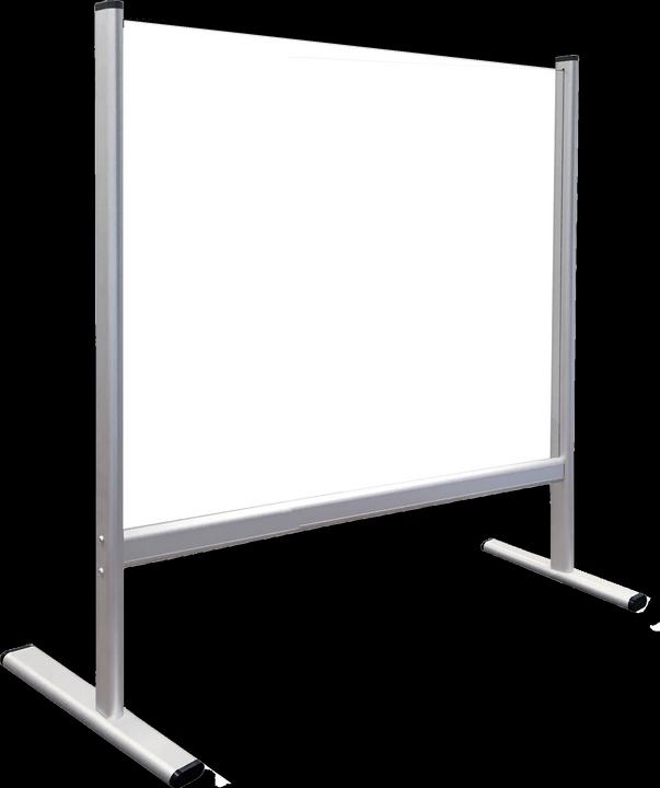Actual product image Franken Counter and Desk Divider with Window Acrylic (80 x 65 cm)