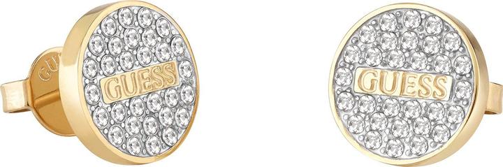 Actual product image Guess Glitter Studs Party Gold Plated Earrings JUBE02155JWYGT/U (Stainless steel)