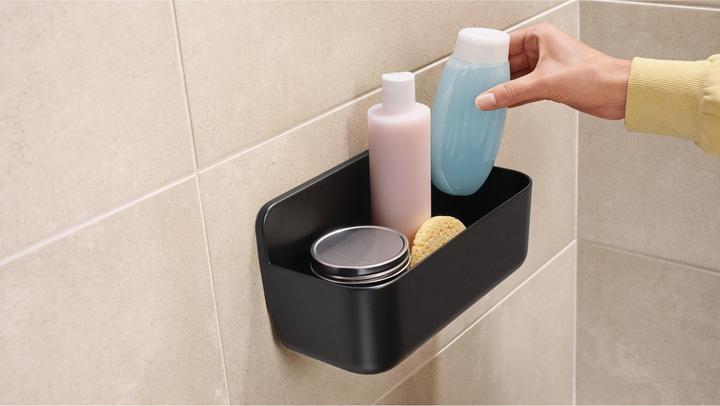 Actual product image tesa LAVAA Shower basket, small incl. adhesive solution without drilling