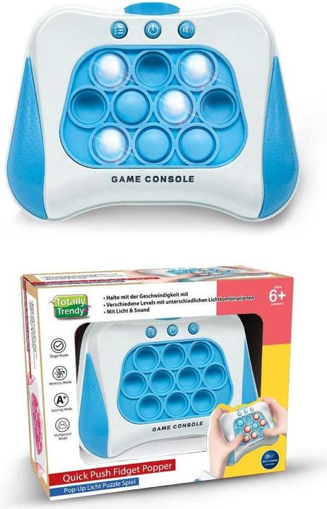 Totally Tech Totally Trendy Push Fidget Popper bleu