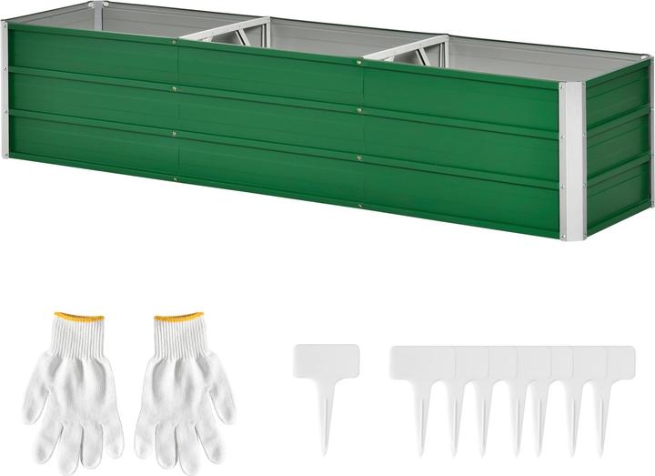 Actual product image Outsunny Garden bed including gardening gloves and bed signs